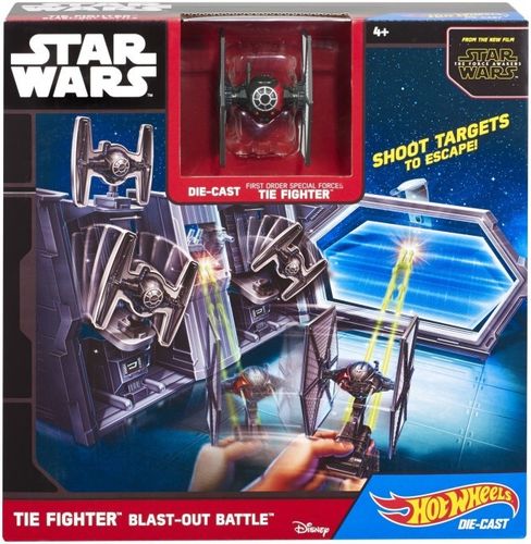Mattel Hot Wheels Star Wars CMT37 Tie Fighter Blast-Out Battle