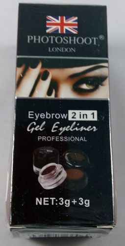 Photoshoot Eyebrow 2in1 Gel Eyeliner + Eyebrow Powder Light Brown