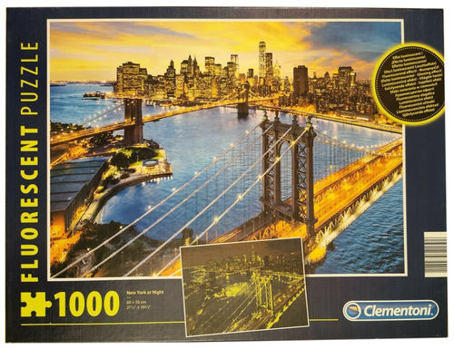 Clementoni Puzzle 97240 - 1000 Teile - New York at Night