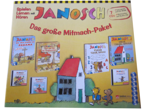 JANOSCH - Das große Mitmach-Paket - 4 Lernspiele - 3 Hörbücher - Neu & OVP
