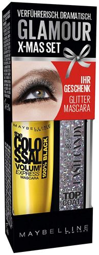 Maybelline The Colossal Volum' Express Mascara 100% Glam Black + Topcoat Mascara