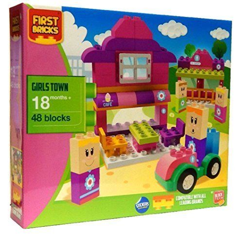 First Bricks Mädchen-Stadt 48 Steine Lego-/Duplo-kompatibel