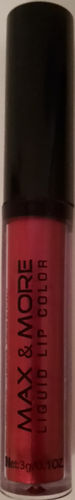 Max & More Liquid Lip Color No. 12 Aubergine