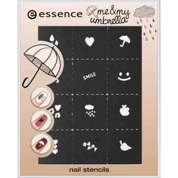 Essence Me & My Umbrella Nail Stencils 01 Happyness Is ... Sharing My Umbrella With You