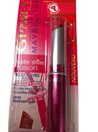 Maybelline Water Shine Fusion Lipstick 706 Beige Fizz