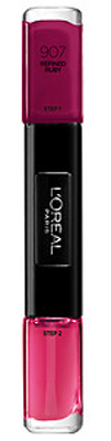 L'Oreal Indefectible Vernis Gel Duo 907 Refined Ruby