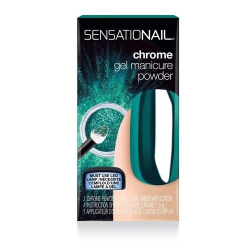 Sensationail Chrome Gel Manicure Powder 73017 Green