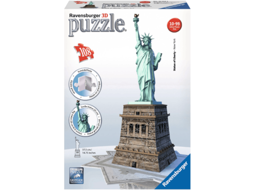 Ravensburger 125845 3D Puzzle Freiheitsstatue B-Ware 108 Teile