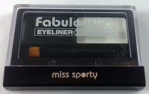 Miss Sporty Fabulous Gel Eyeliner + Highlighter 001 Black & White