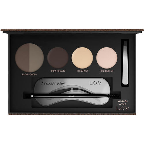 L.O.V BROWttitude Professional Eyebrow Palette No 510 Brunette Perfection 5g