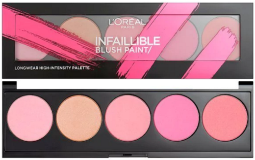 L'Oreal Infaillible Blush Paint Longwear High-Intensiv Palette Pinks 10g