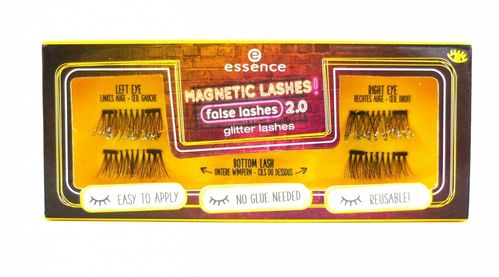 Essence Magnetic Lashes! False Lashes glitter lashes 01 my lashes are my super power