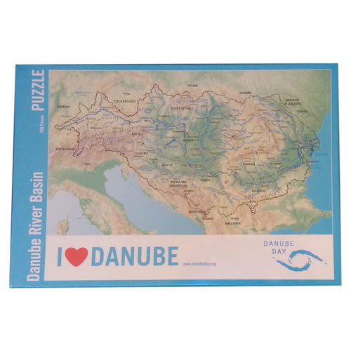 100 Teile Puzzle - Danube River Basin - Donaudelta